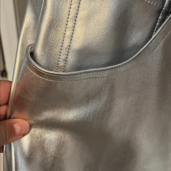 Abercrombie & Fitch Silver High Rise Trousers size 32 / 14 bnwt - Picture 4 of 7